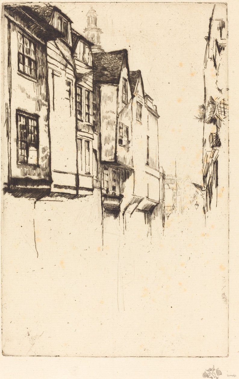 Great Street, 1877. av James Abbott McNeill Whistler