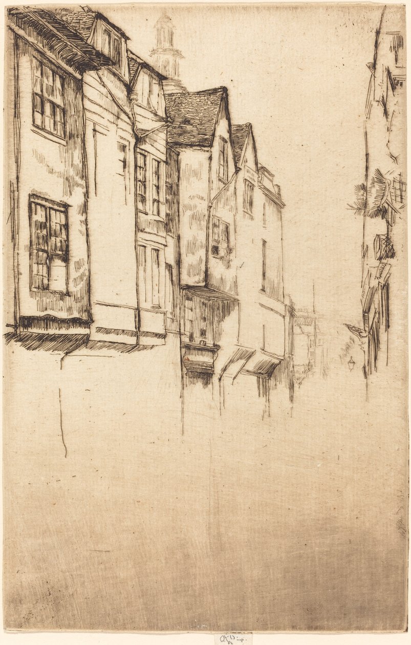 Great Street, 1877. av James Abbott McNeill Whistler