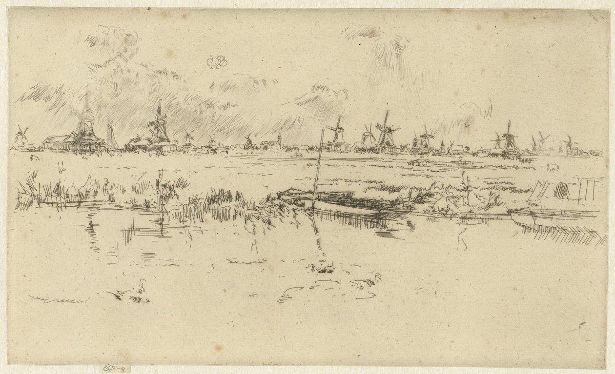 Zaandam av James Abbott McNeill Whistler