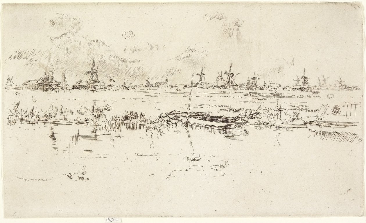 Zaandam, 1889 av James Abbott McNeill Whistler
