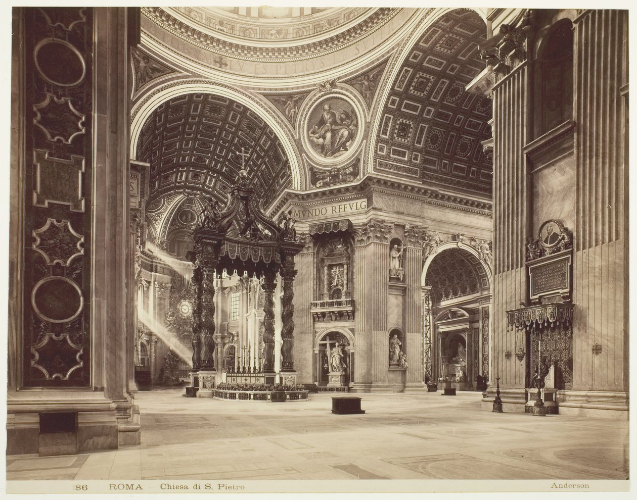 St. Peters kirke, Roma, Roma, San Pietro kirke, ca. 1870. av James Anderson