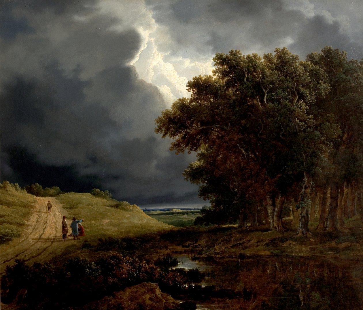 The Edge of a Forest, Storm Coming On, 1826 av James Arthur OConnor