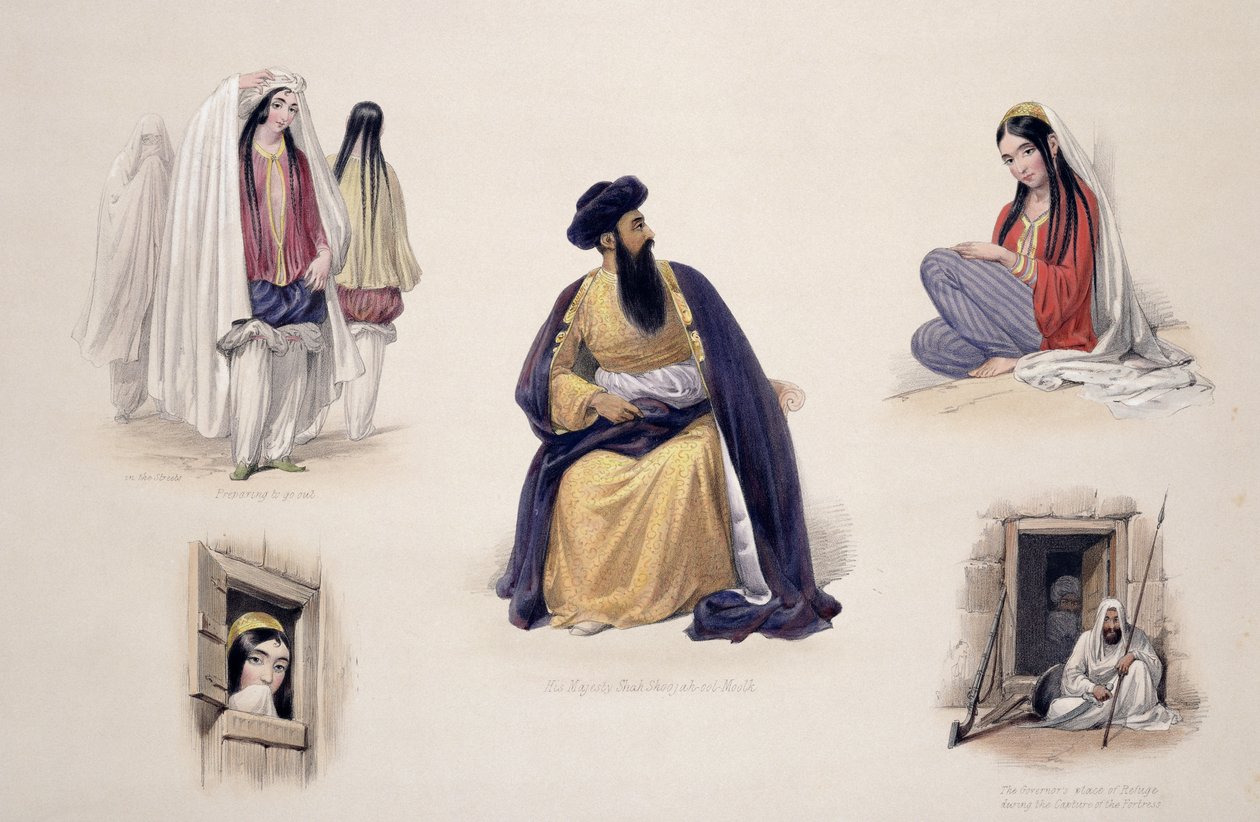 Et portrett av Hans Majestet Shah-Sooja-Ool-Moolk (1780-1842), fra 