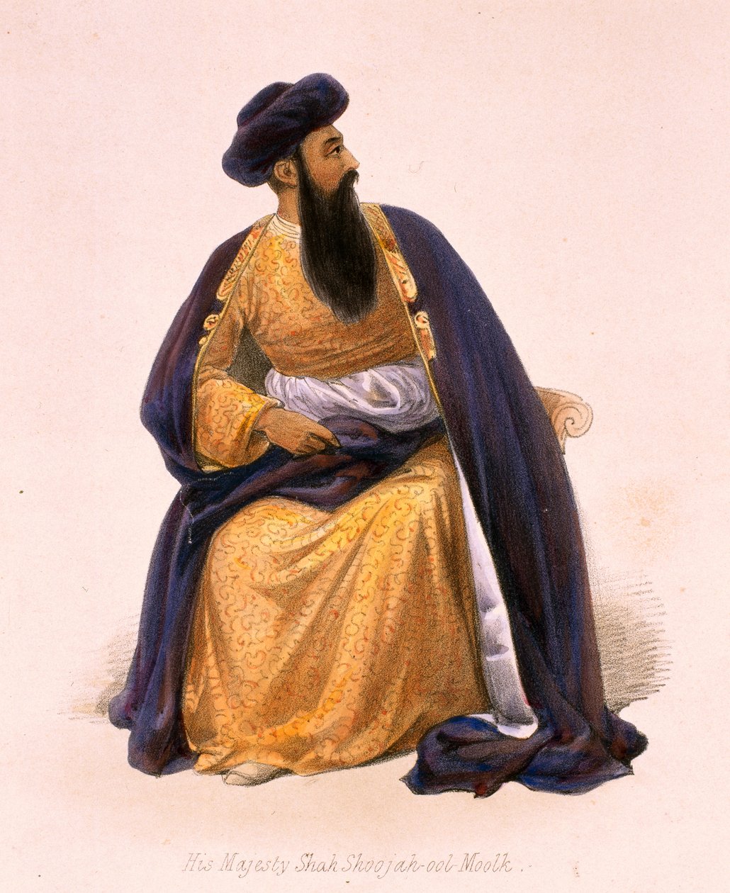 Et portrett av Hans Majestet Shah-Sooja-Ool-Moolk [sic]? av James Atkinson