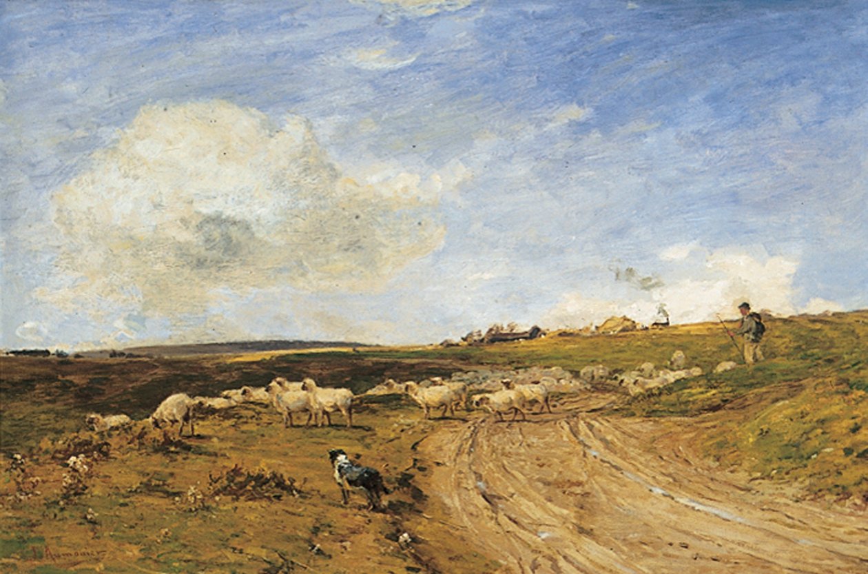A Breezy Day (olje på lerret) av James Aumonier
