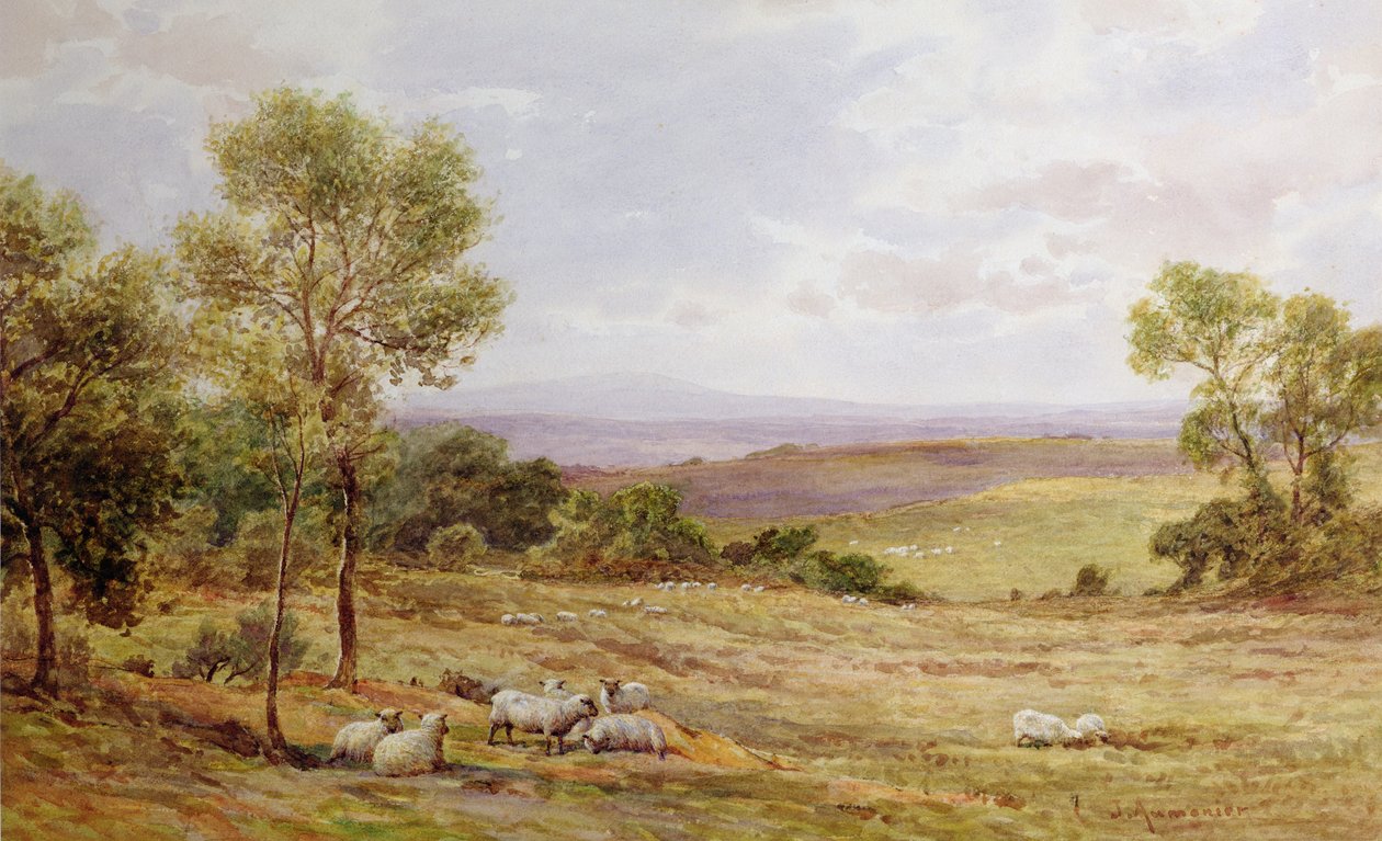 Cumberland-åsene fra Wardrew House, Gilston av James Aumonier