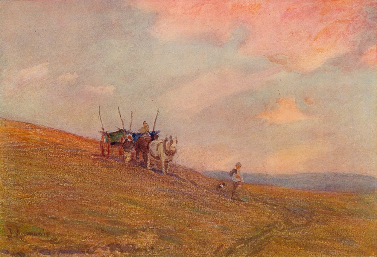 On the Downs nær Harting, c1870-1906, 1906. av James Aumonier