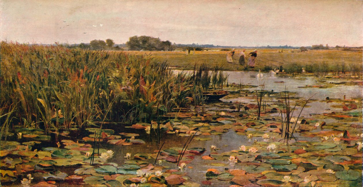 Vannliljer, c1870 av James Aumonier