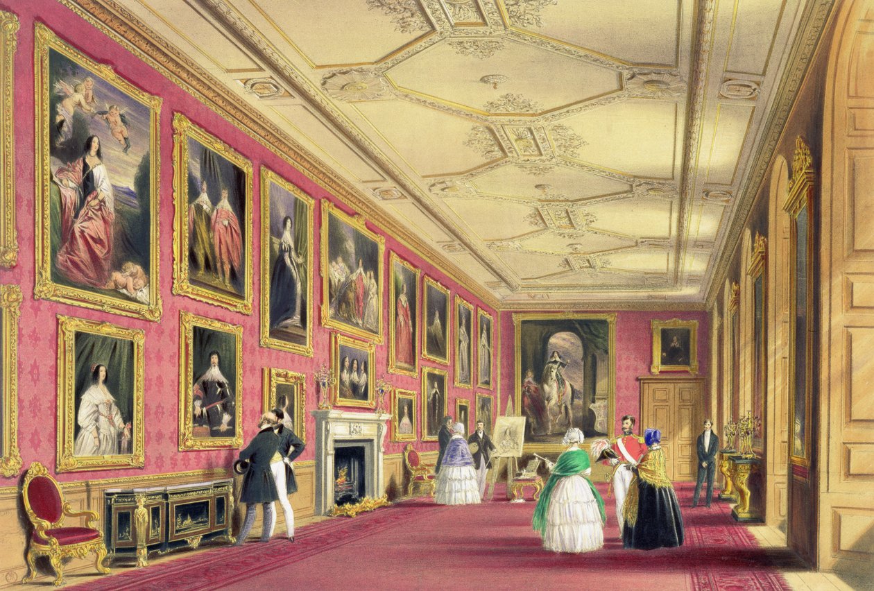 Vandyke-rommet, Windsor Castle av James Baker (after) Pyne