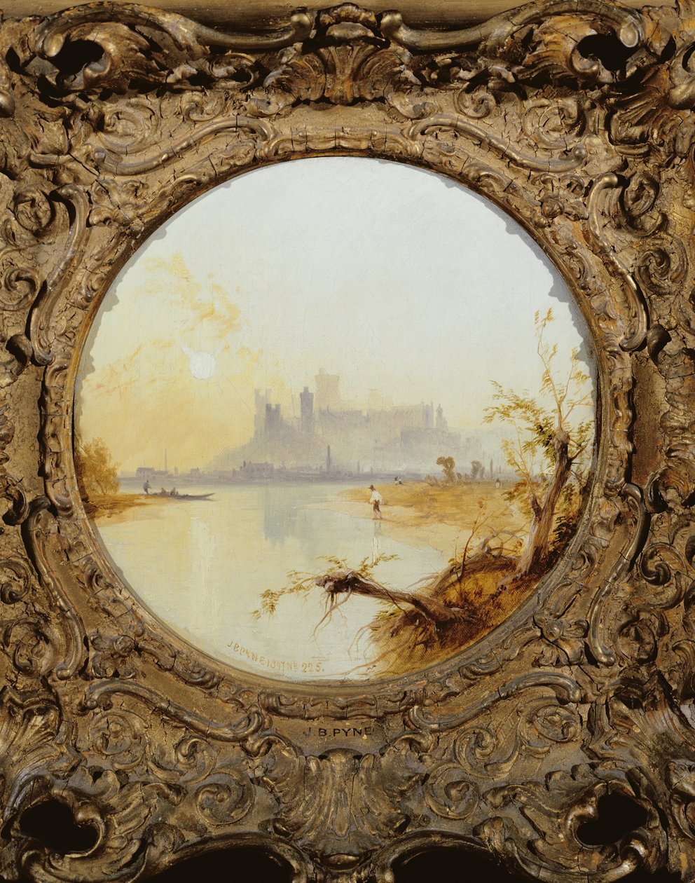 Utsikt over Windsor Castle fra Themsen av James Baker Pyne