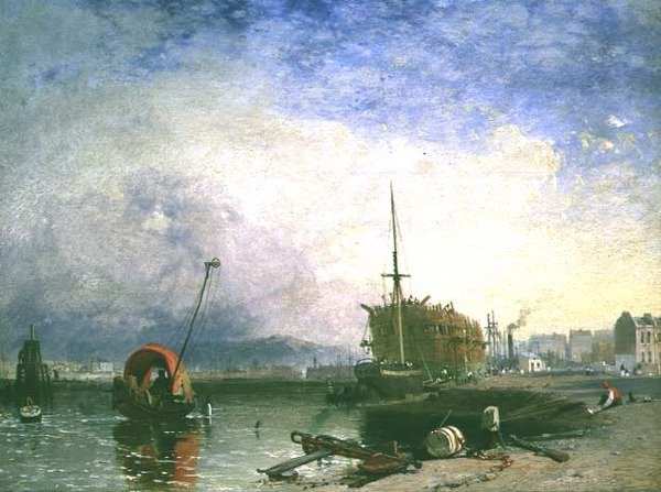 Minner om Bristol Harbor av James Baker Pyne