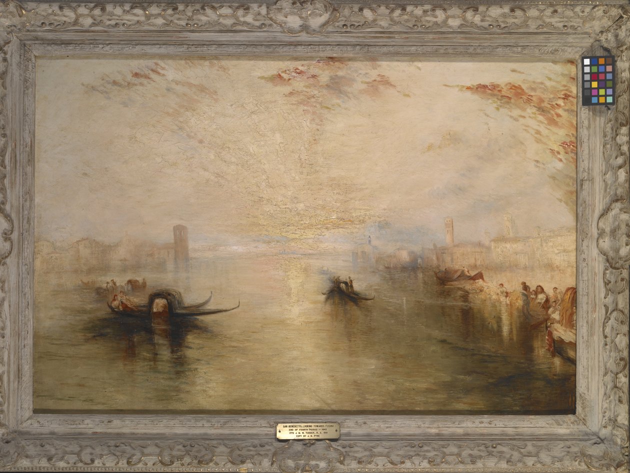 San Benedetto ser mot Fusina (After Turner) (olje på lerret) av James Baker Pyne