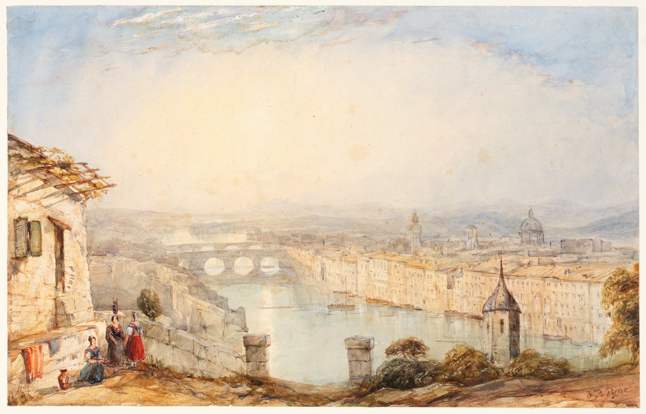 Utsikt over Firenze av James Baker Pyne