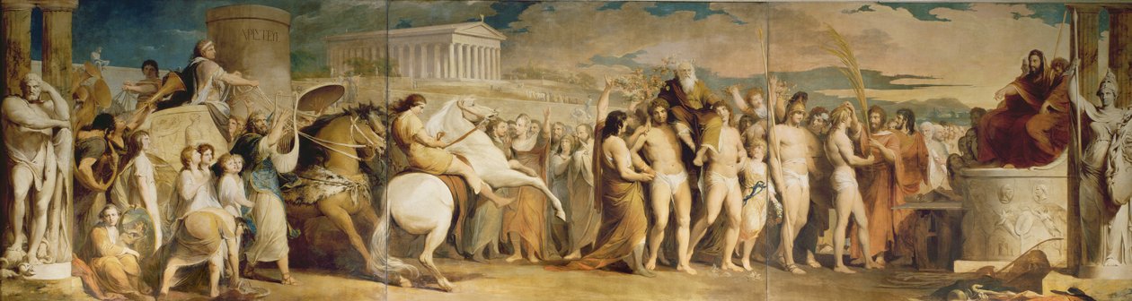 Crowning the Victors at Olympia, tredje i serien The Progress of Human Culture and Knowledge, ca. 1777-84 (se 101473 og 101474) av James Barry