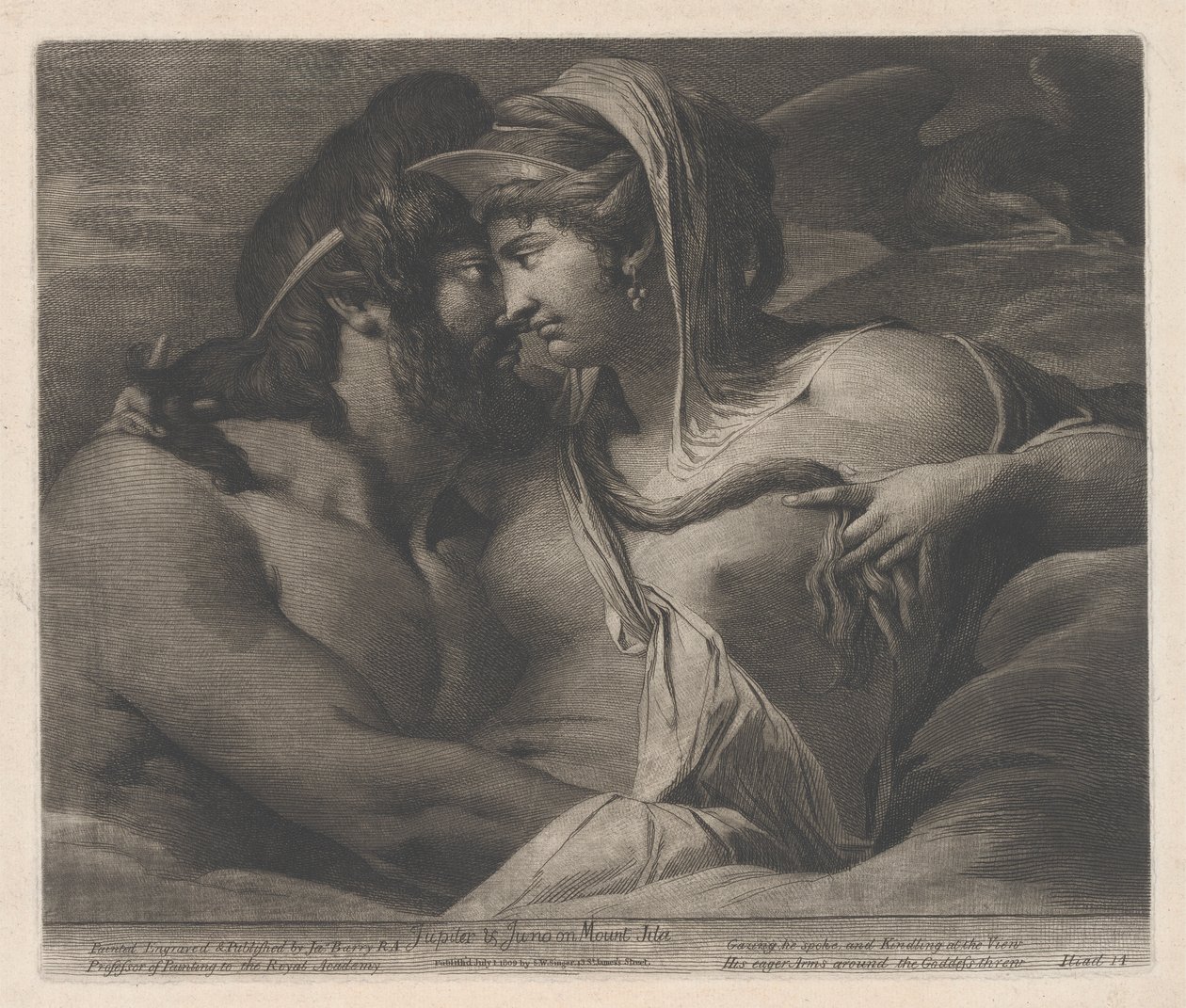 Jupiter og Juno på Mount Ida av James Barry