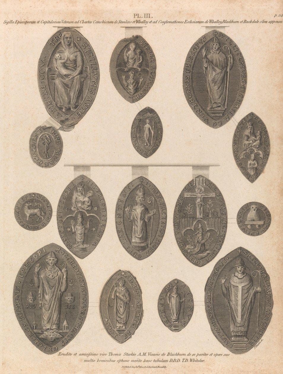 Seals of Whalley Abbey av James Basire