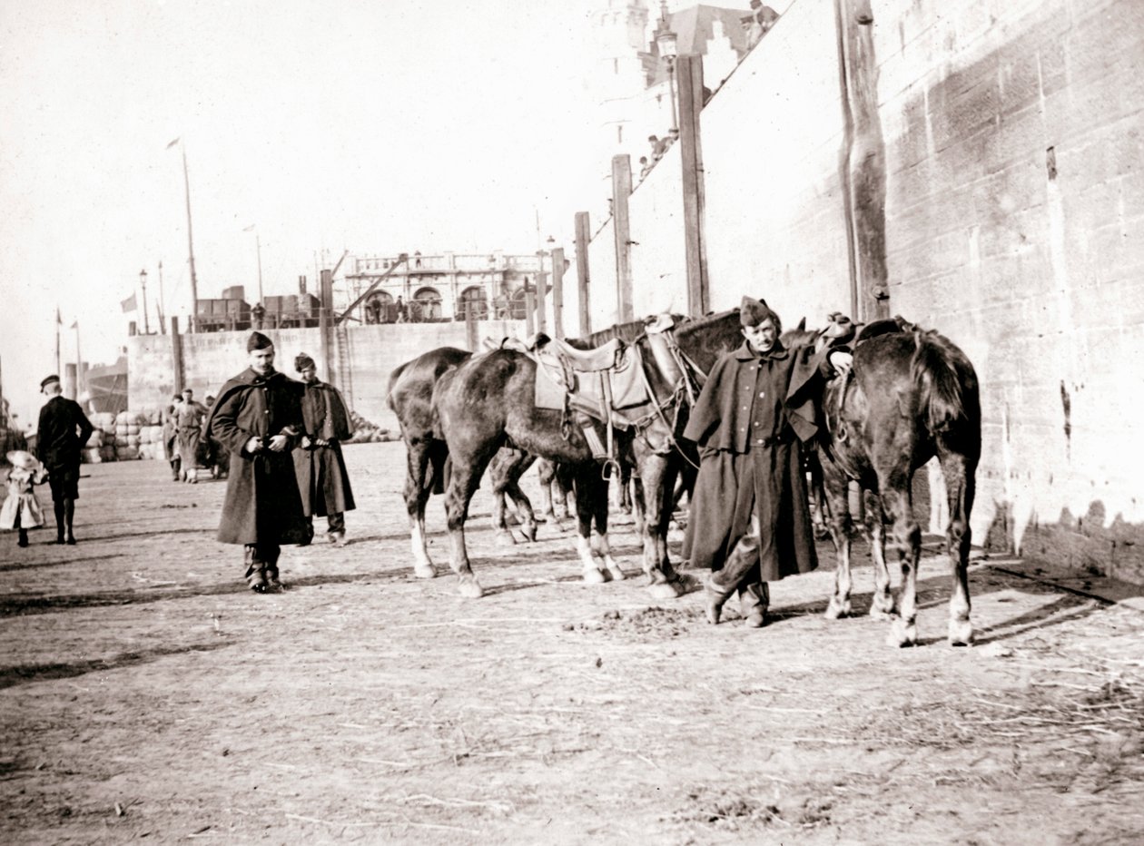 Ryttere, Antwerpen, 1898. av James Batkin