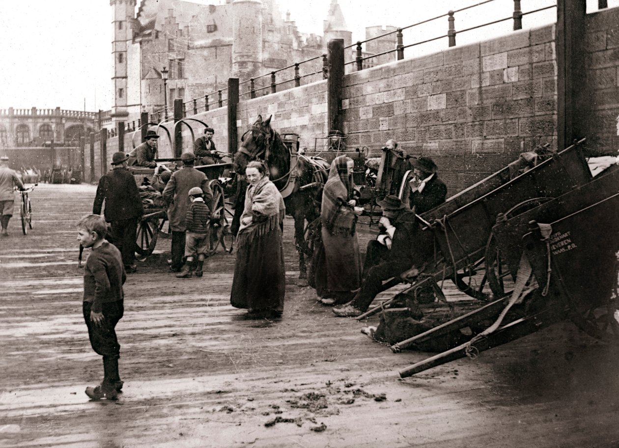 Gatebilde, Antwerpen, 1898. av James Batkin