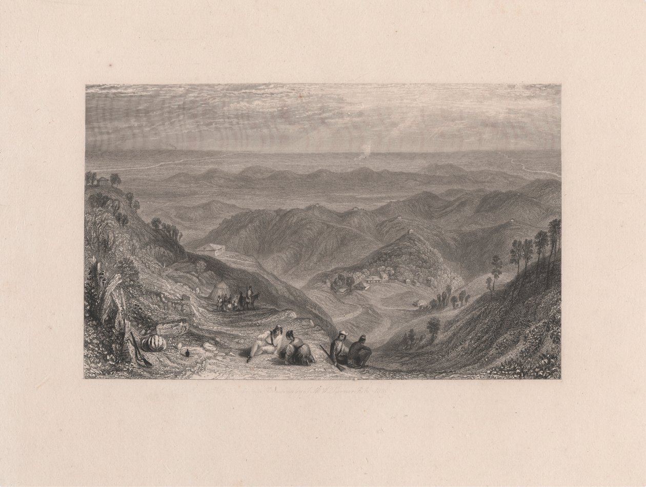 Mussooree og Dhoon fra Landour av James Baylis Allen