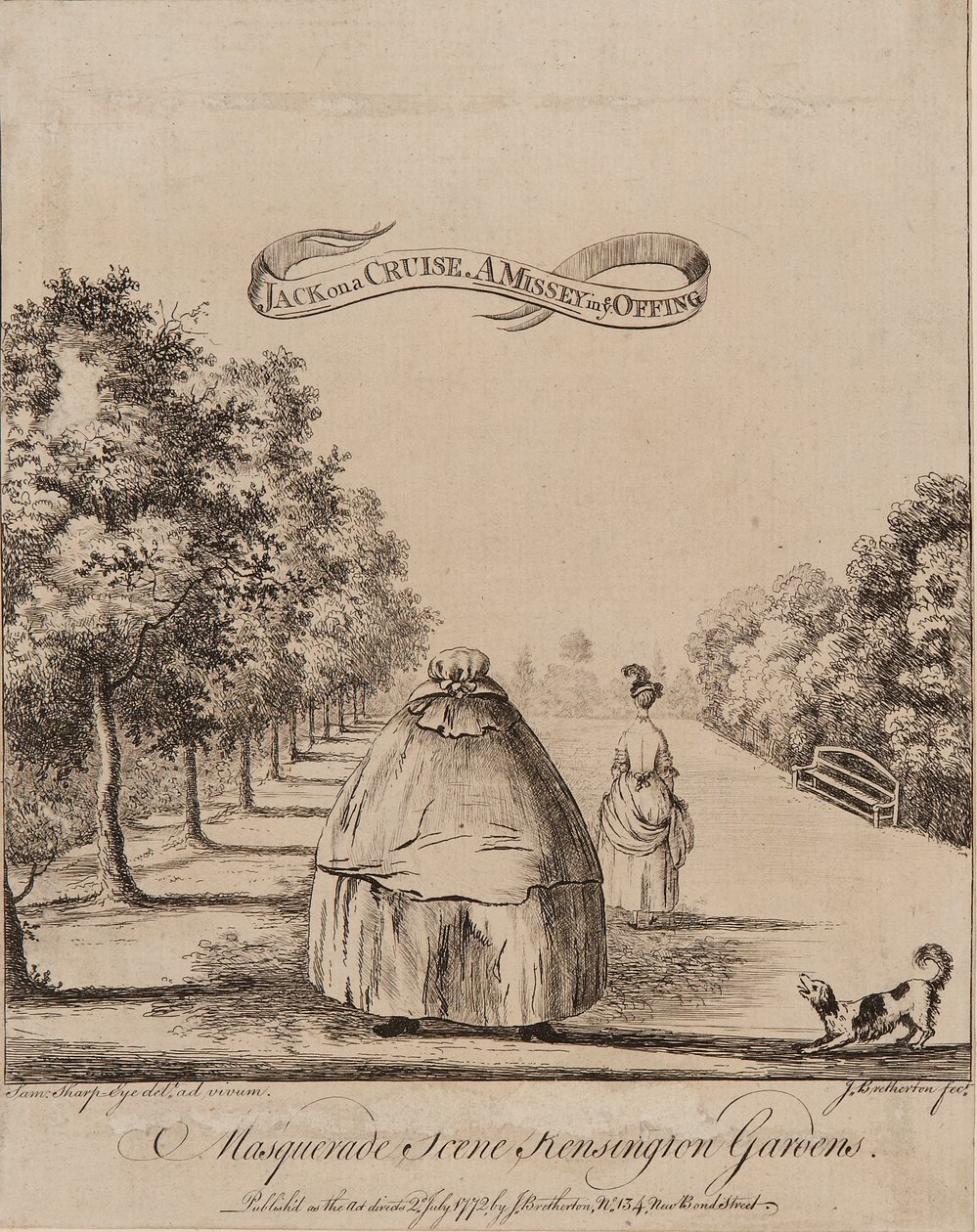 Masquerade Scene Kensington Gardens av James Bretherton