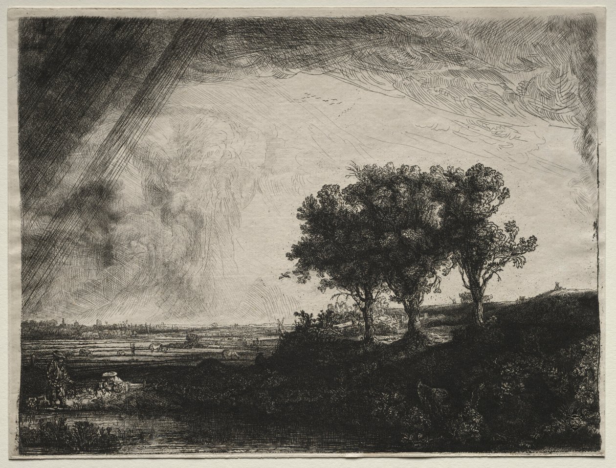 De tre trærne, ca. 1770-1844. av James Bretherton