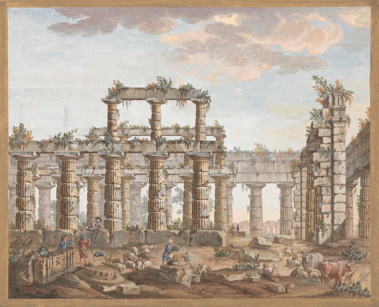 Tempelruiner av James Bruce