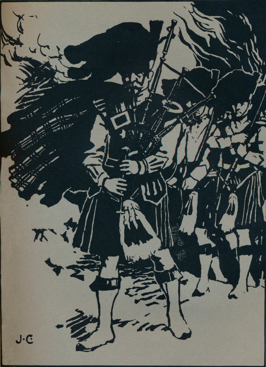 Illustrasjon til Riccardo Stephenss Ballad, Hells Piper, c1912 av James Cadenhead