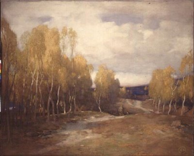 Moorland (akvarell) av James Cadenhead