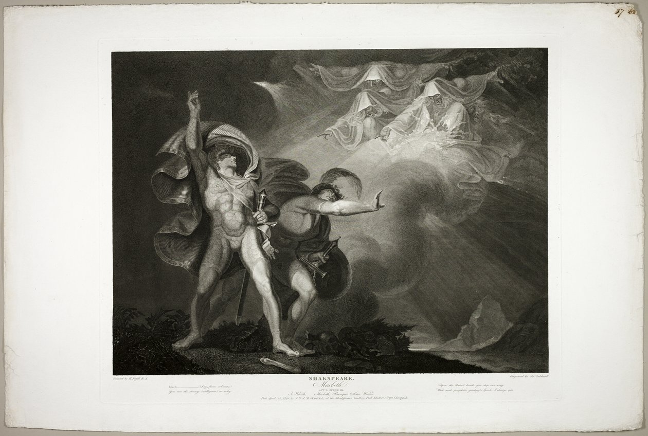 Heksene vises for Macbeth og Banquo av James Caldwall