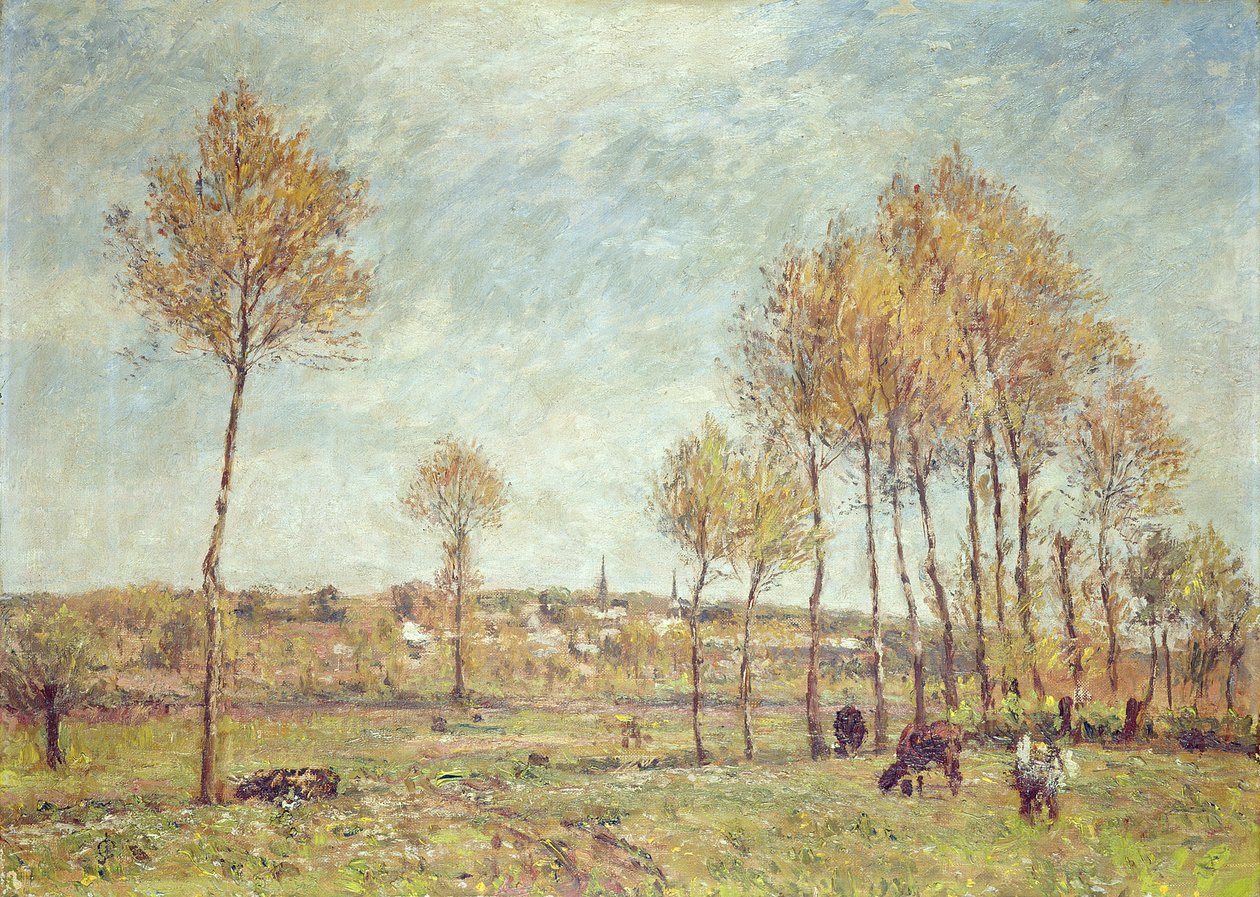 På Montreuil (olje på lerret) av James Charles