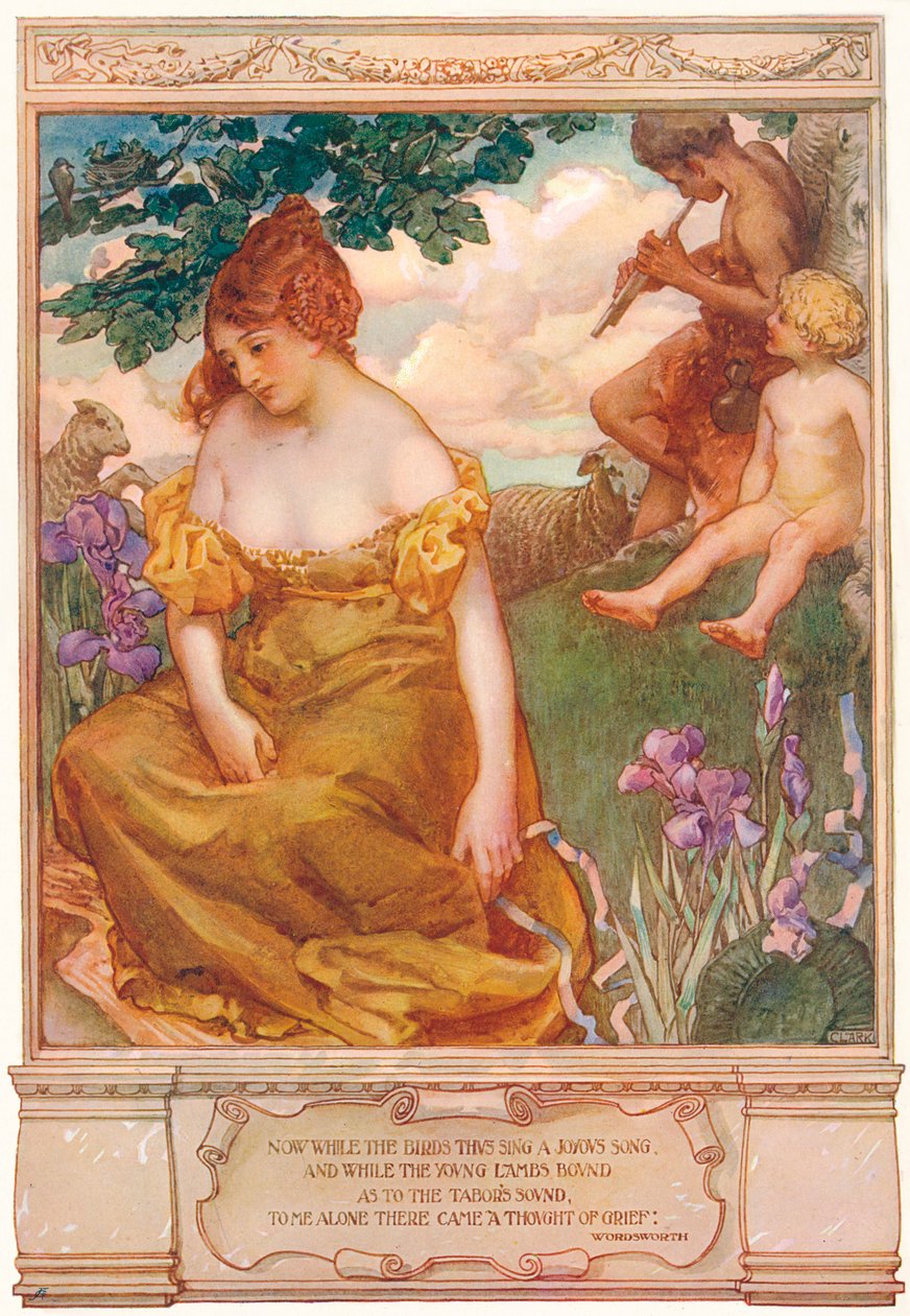 Tristhet om våren, c1878-1906, 1906. av James Clark