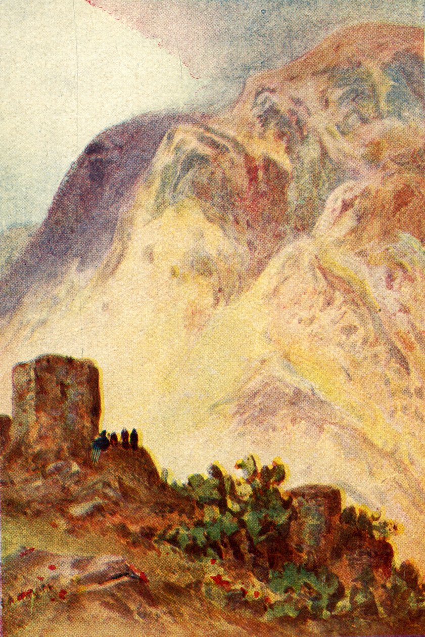 Mount Ebal og Mount Gerizim - John iv. 20, c1924. Skapere: James Clark, Henry A Harper. av James Clark and Henry A Harper