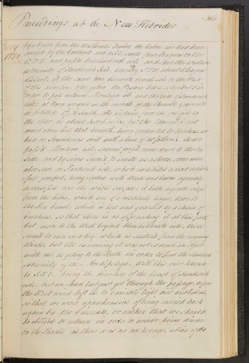 Dagbok fra kaptein Cooks reise rundt jorden i HMS #39;Resolution#39; av James Cook