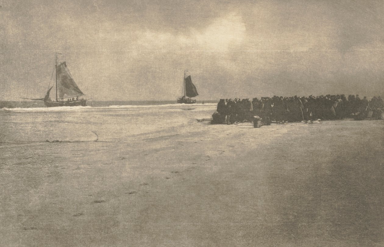 Kameraarbeid: On a Dutch Shore, 1904. av James Craig Annan