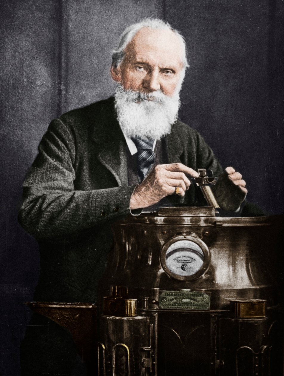 Lord Kelvin , skotsk matematiker og fysiker, med sitt kompass, 1902 av James Craig Annan