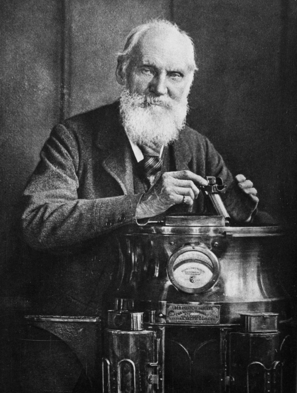 Lord Kelvin , skotsk matematiker og fysiker, med sitt kompass, 1902 av James Craig Annan