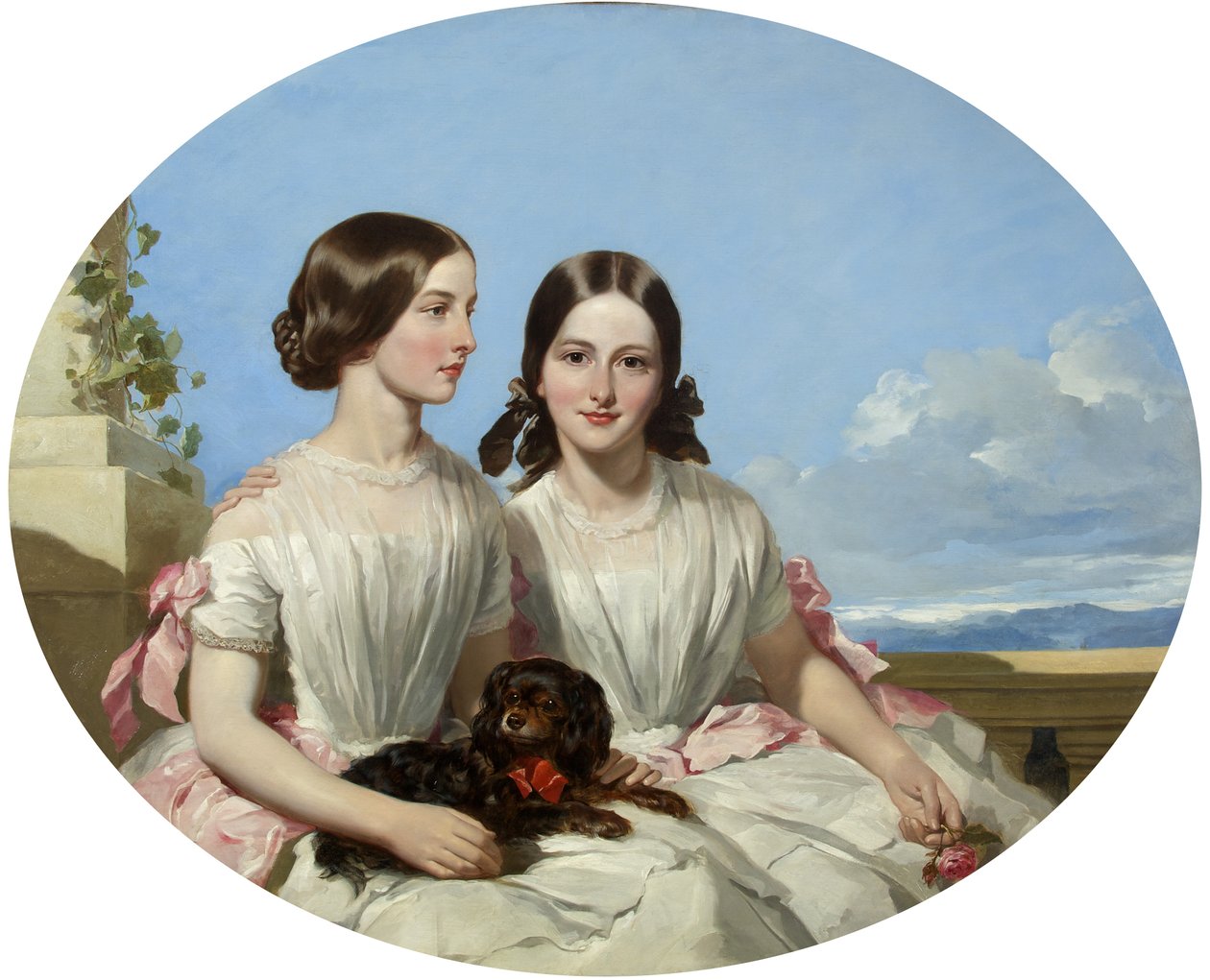 The Sisters, Annie og Henrietta Marie Shaw (olje på lerret) av James Curnock