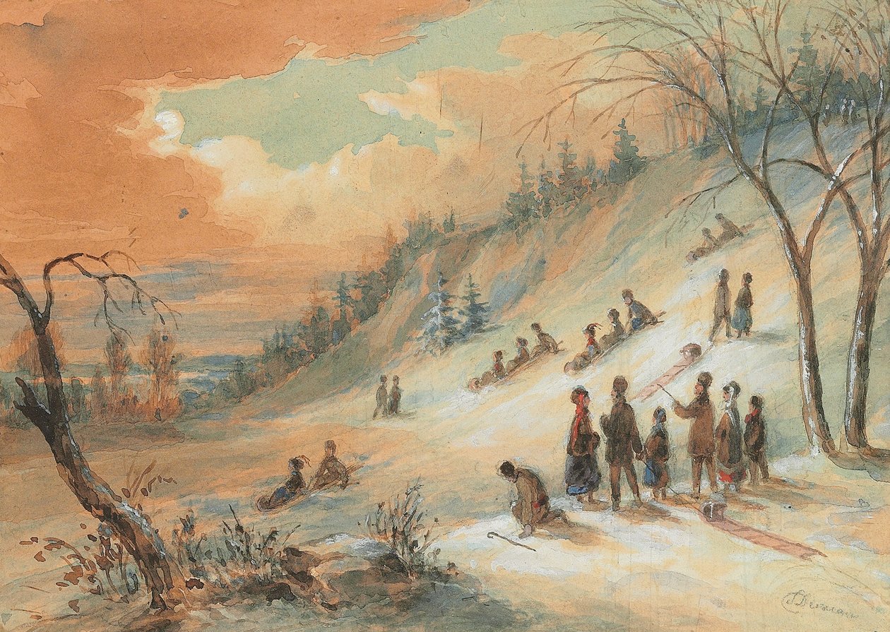 Aking på en åsside, nær Montreal av James D. Duncan