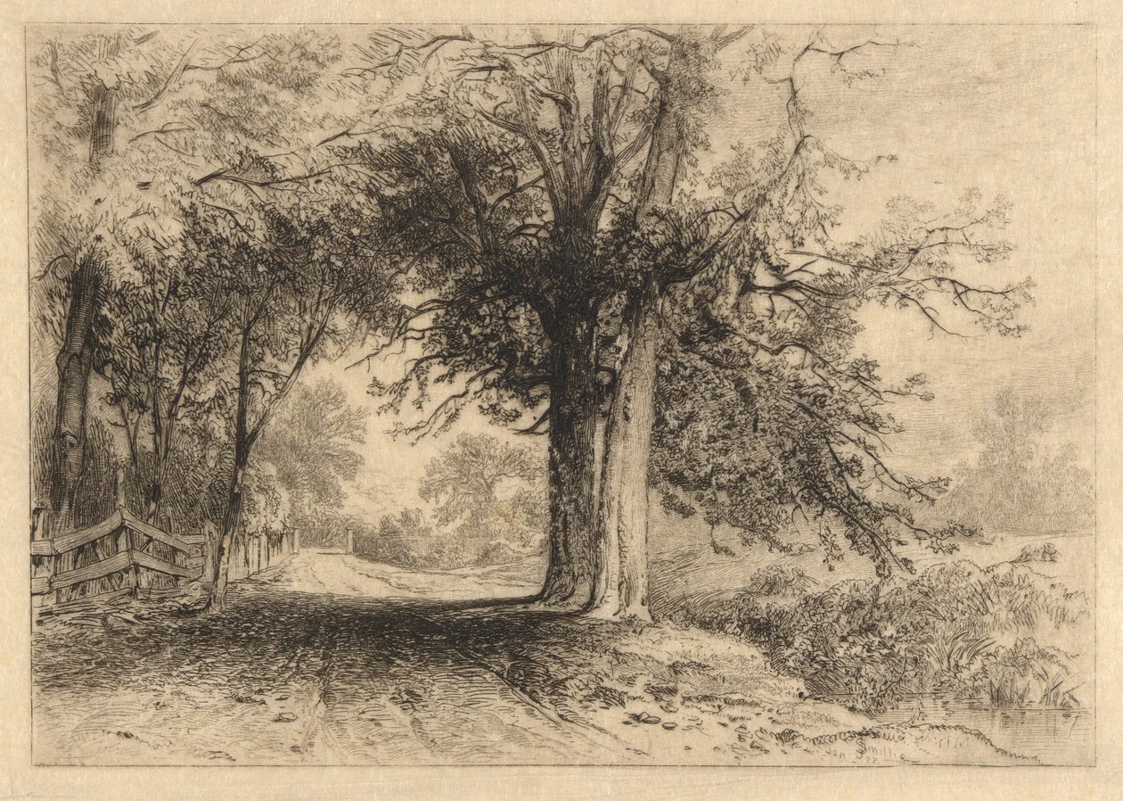 A Farm Lane, januar 1887, opus 2 av James David Smillie
