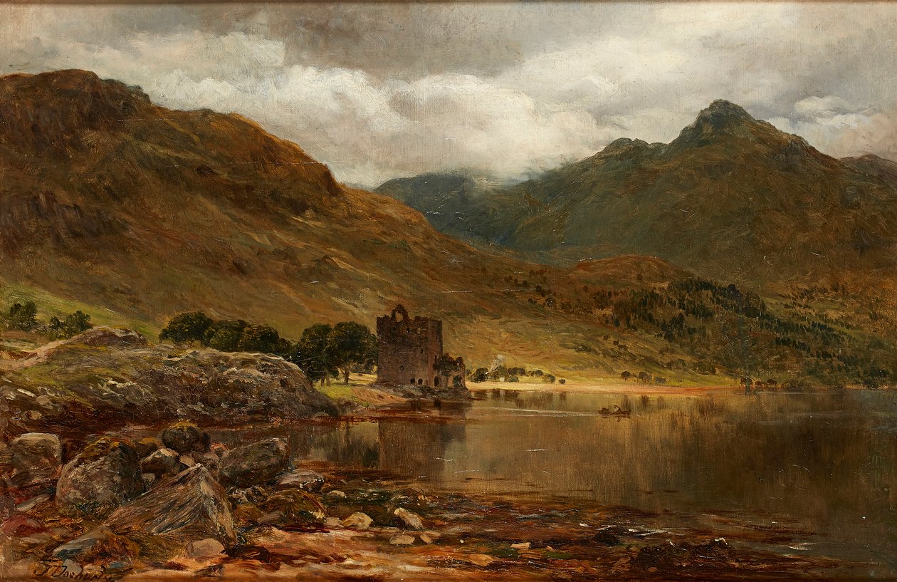 Carrick Castle, Loch Goil (olje på lerret) av James Docharty