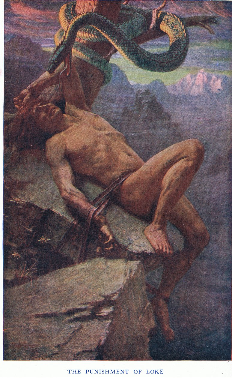 The Punishment of Loke, 1920-tallet av James Doyle Penrose