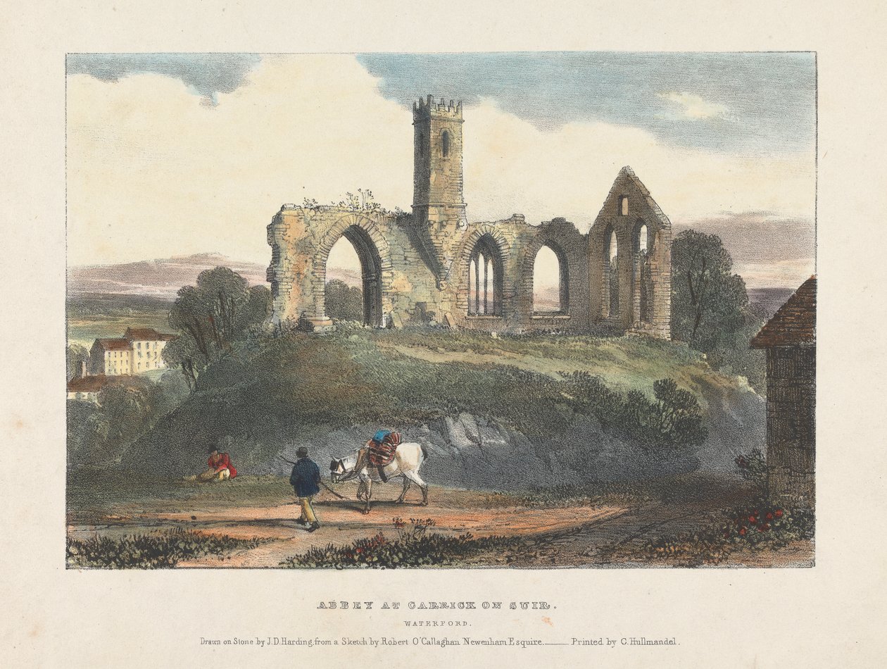 Abbey ved Carrick on Suir av James Duffield Harding