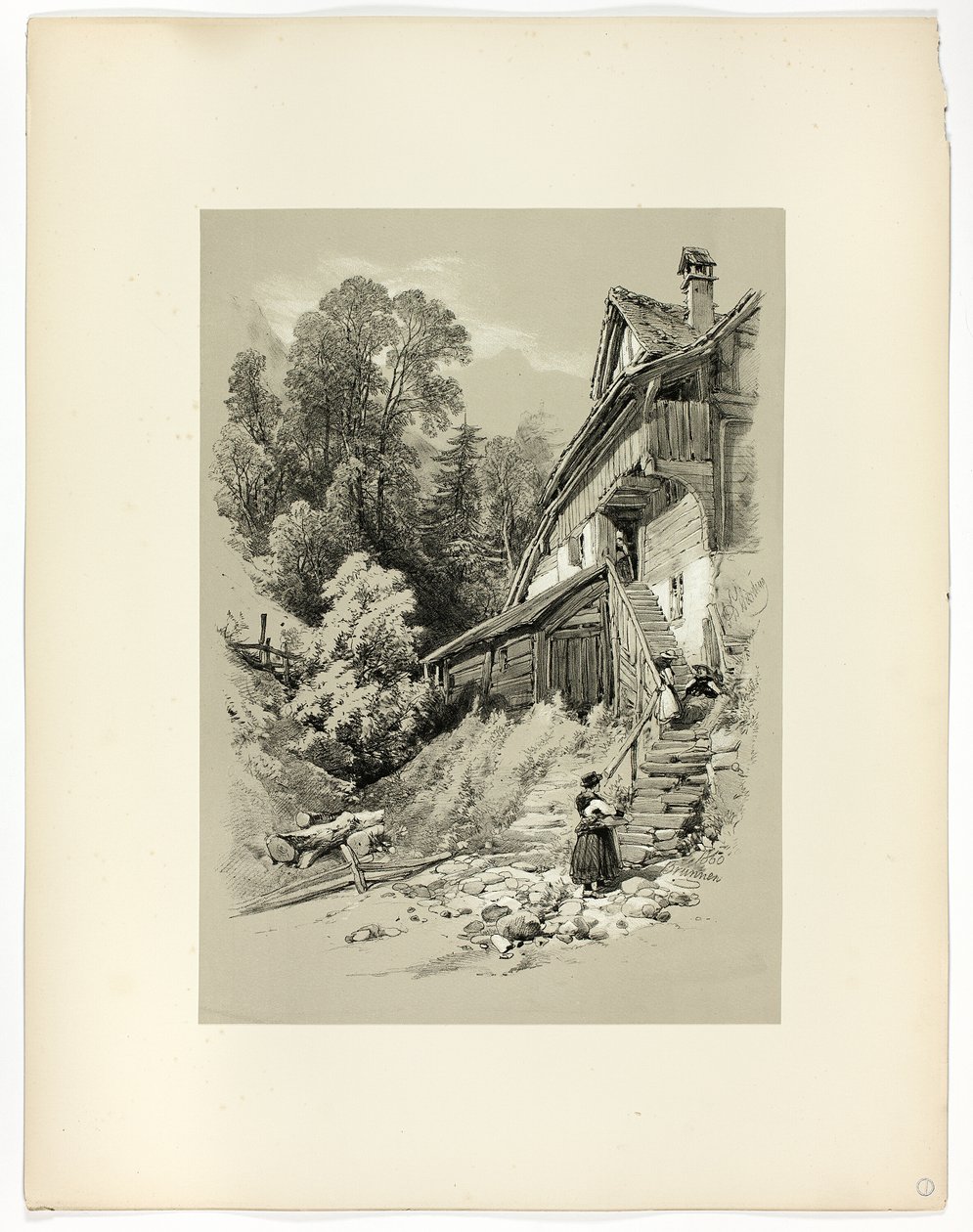 Brunnen, from Picturesque Selections   1294043   no       norwegian Successfully Translated  Original: Palais de Karnak, Sculptures Extérieures du Sanctuaire de Granit; Thèbes Translat: Palais de Karnak, Sculptures Extérieures du Sanctuaire de Granit; Thèb av James Duffield Harding