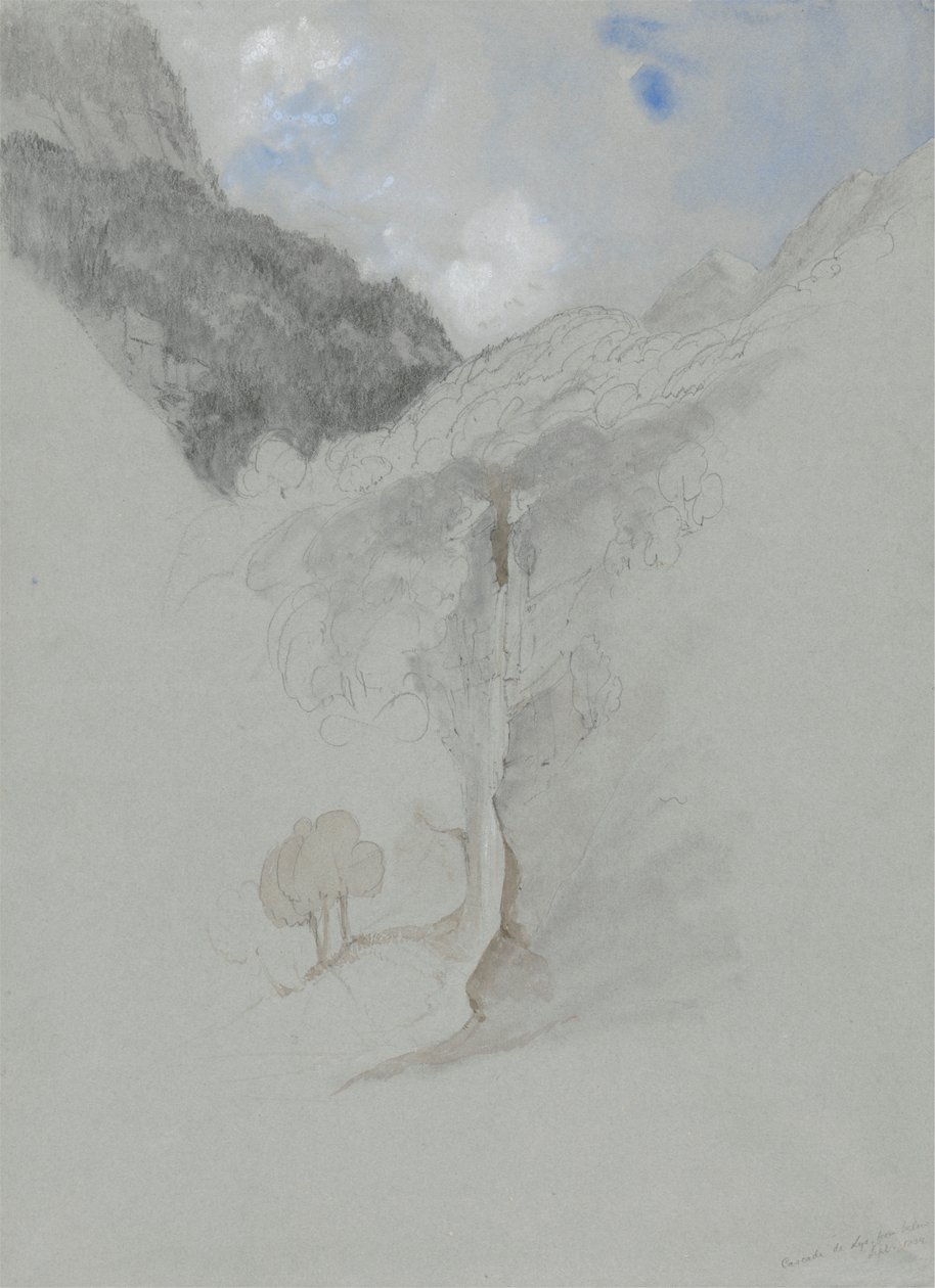 Casade de Lys fra under av James Duffield Harding