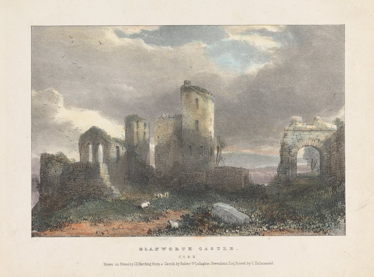 Glanworth Castle av James Duffield Harding