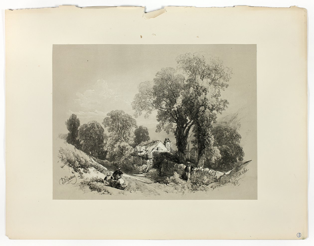Nær Betws y Coed, IN. Wales, fra Picturesque Selections av James Duffield Harding