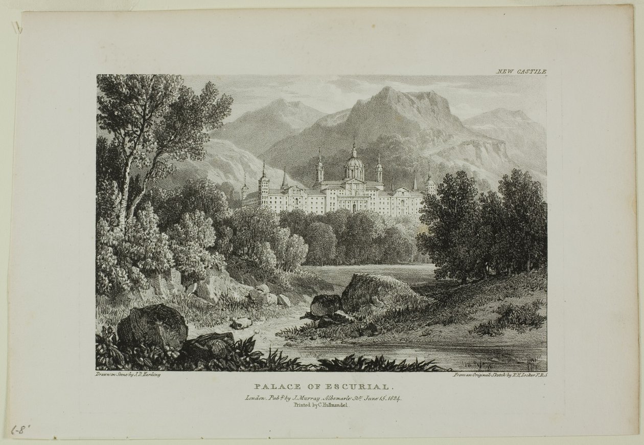 Escurial-palasset av James Duffield Harding
