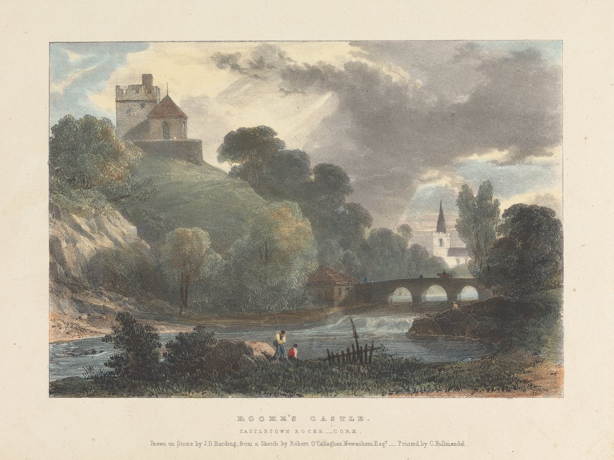 Roche's Castle, Castletown Roche av James Duffield Harding