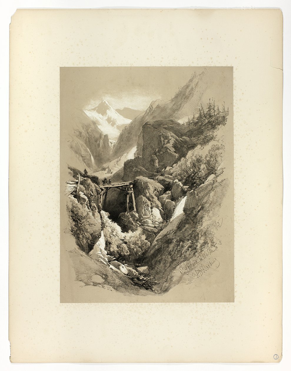 Saint Gothard, W. Wasen, fra Picturesque Selections av James Duffield Harding