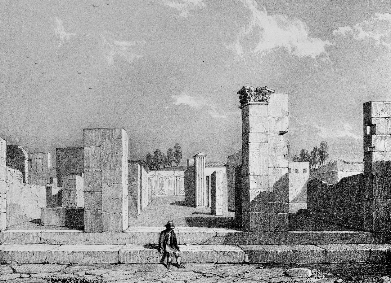 Huset til Caius Sallust, 1828 av James Duffield Harding